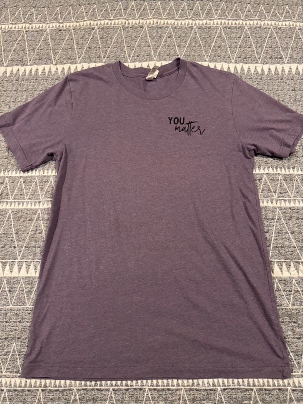 You Matter Purple Crew Neck T-Shirt